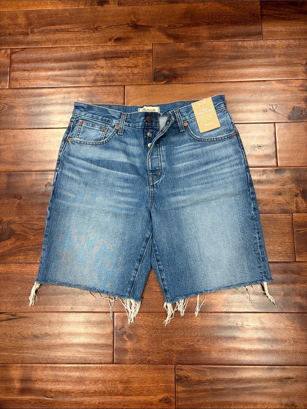 Madewell Long Denim Shorts